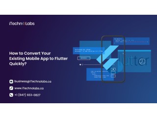 How to Convert Your Existing Mobile App to Flutter Quickly?