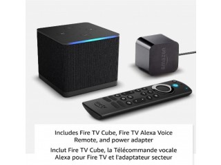 All-new Fire TV Cube, Hands-free streaming device with Alexa, Wi-Fi 6E, 4K Ultra HD
