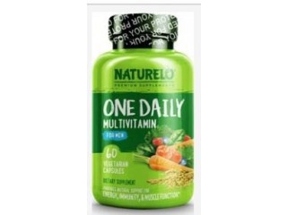 NATURELO One Daily Multivitamin for Men - with Vitamins & Minerals + Organic Whole Foods - Supplement to Boost Energy, General Health