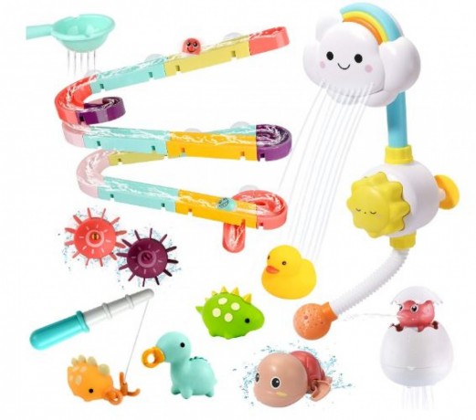 cute-stone-bath-toy-bathtub-toy-with-shower-and-floating-squirting-toys-fishing-game-for-toddles-and-babies-big-3