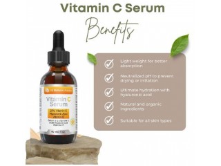 20% Vitamin C Serum For Face - All Natural Advice, with Hyaluronic Acid & Vitamin E – Facial Serum for Deep Hydration - Organic